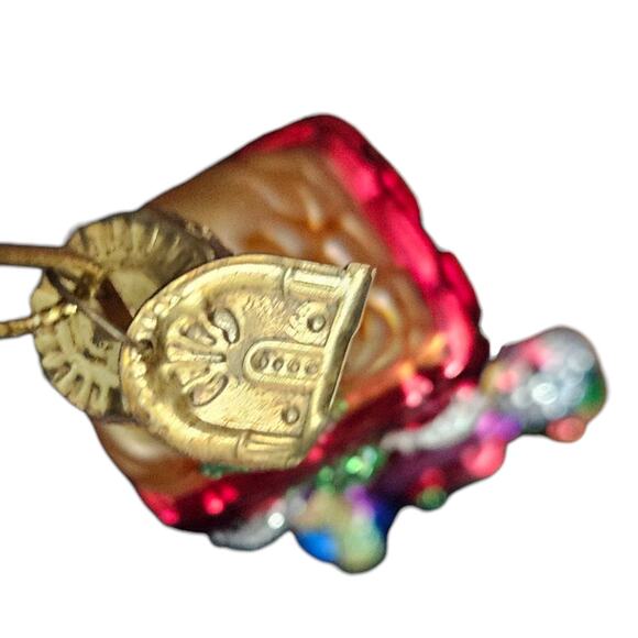 Christopher Radko Fireplace Mantel Christmas Ornament 3" Handblown Glass - Picture 5 of 6